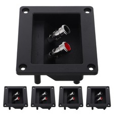  5pcs Speaker Terminal Cups with 2-Way Binding Posts: Subwoofer Terminal Cup