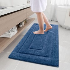 Buganda Bathroom Rugs, 47" x 24", Soft and Absorbent Microfiber Bath Rugs, Non-S