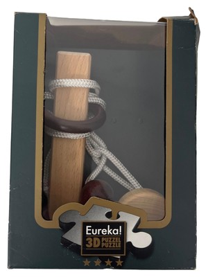 Eureka! 3D String Puzzle Rope & Rope Holz Knobelspiel Geduldspiel
