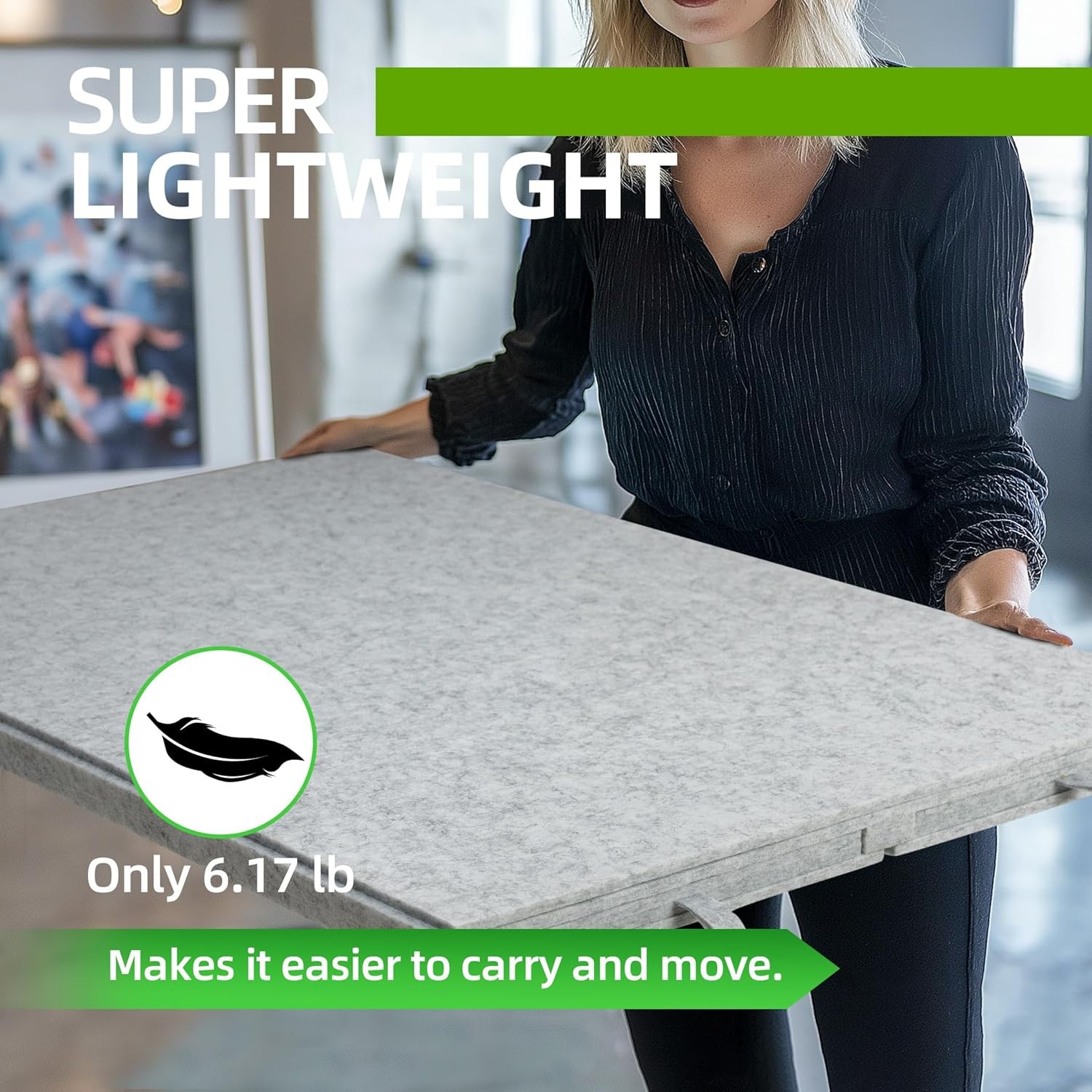 1500 Piece Tilting Jigsaw Puzzle Board with 2-In-1 Stand & Cover, Lightweight Pu