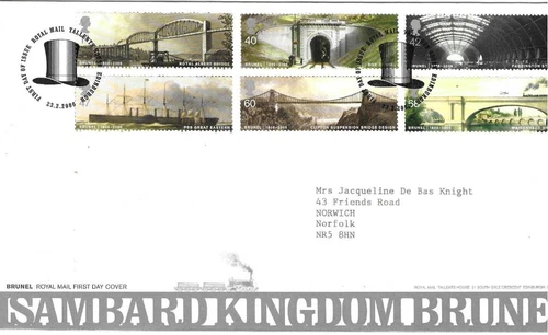 GB Comm/FDC - Isambard Kingdom Brunel - Edinburgh -  2006 (RM980)