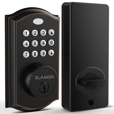 M19 Keyless Entry Door Lock with Keypads, Smart Deadbolt Lock ORB | 50 User C...