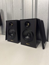 Goodmans Maxim 3 Bookshelf Speakers 100 Watts 8 Ohms Black Speaker Pair Retro