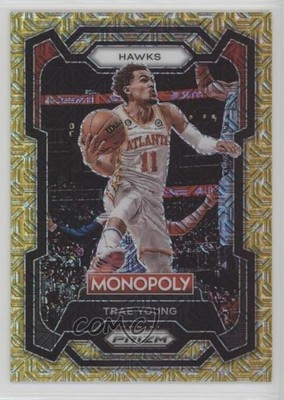 2023-24 Panini Prizm Monopoly Millionaire Gold Mojo 35/500 Trae Young #4 1a1r