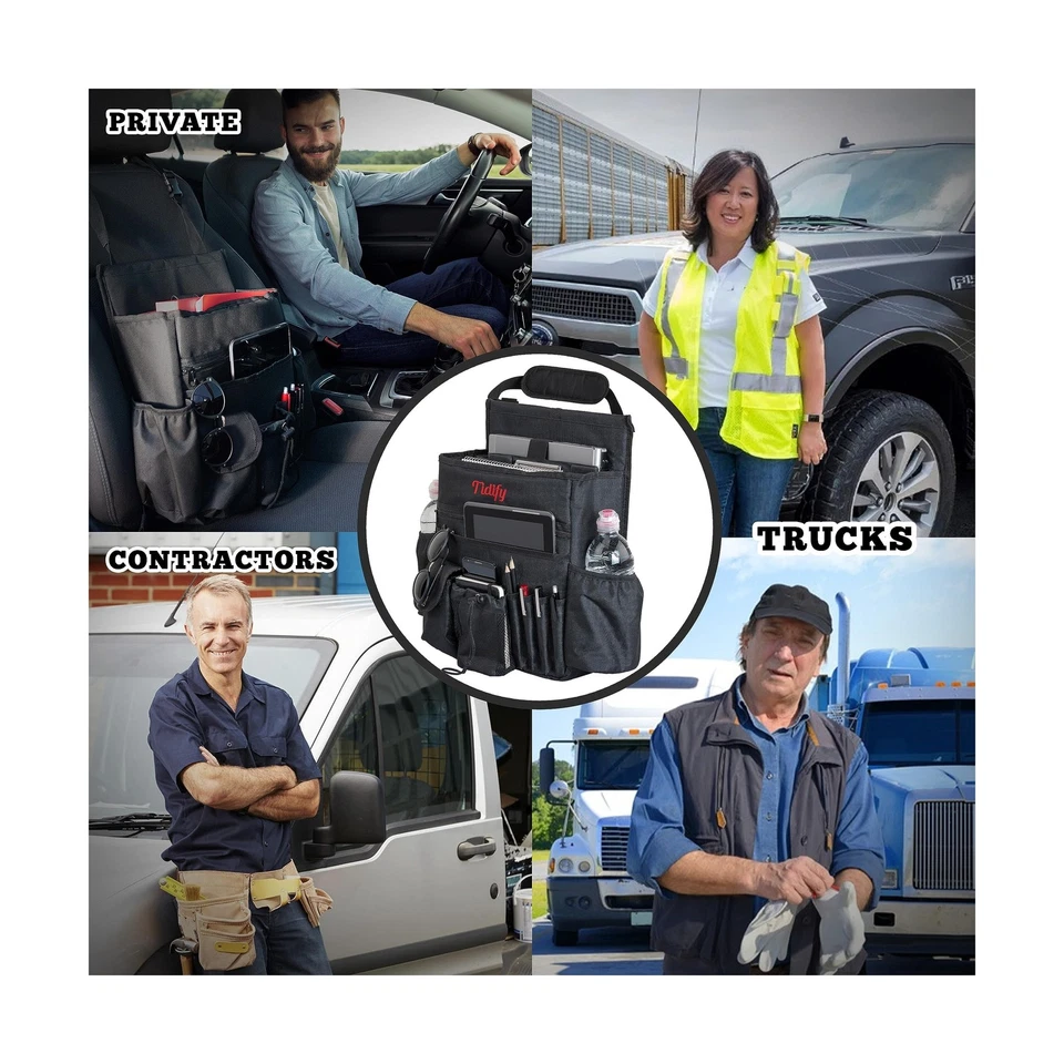 Organizador de asiento delantero de coche Tidify [2025 ACTUALIZADO] con tablet y portátil dedicados... Foto 3 de 4