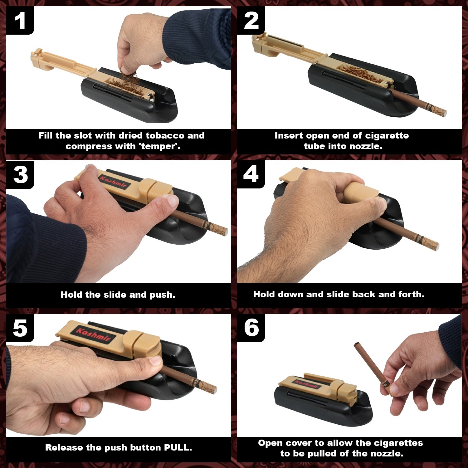 Cigarette Injector Machine Manual Cigarette Rolling Machine King & 100's Tubes