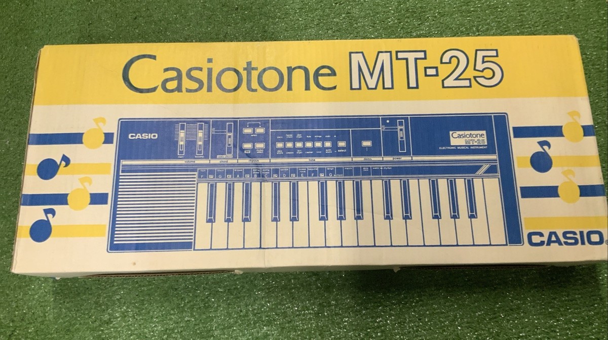 Rare vintage Casio Casiotone MT-25 Boxed Keyboard 1980s Mancave