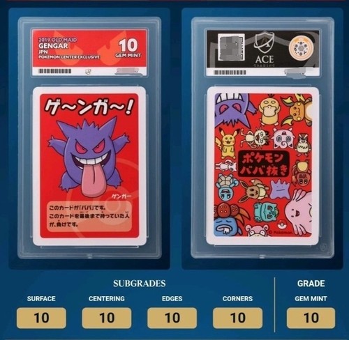 Ace 10 Gengar Old Maid 2019 Babanuki Pokemon Playing Card Gem Mint Condition