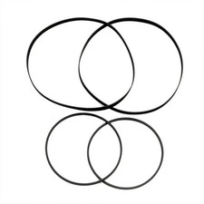 Pack of 4 Belts Dual Deck Cassette Player Replacement for Sony TC-WE435/TC-WE475