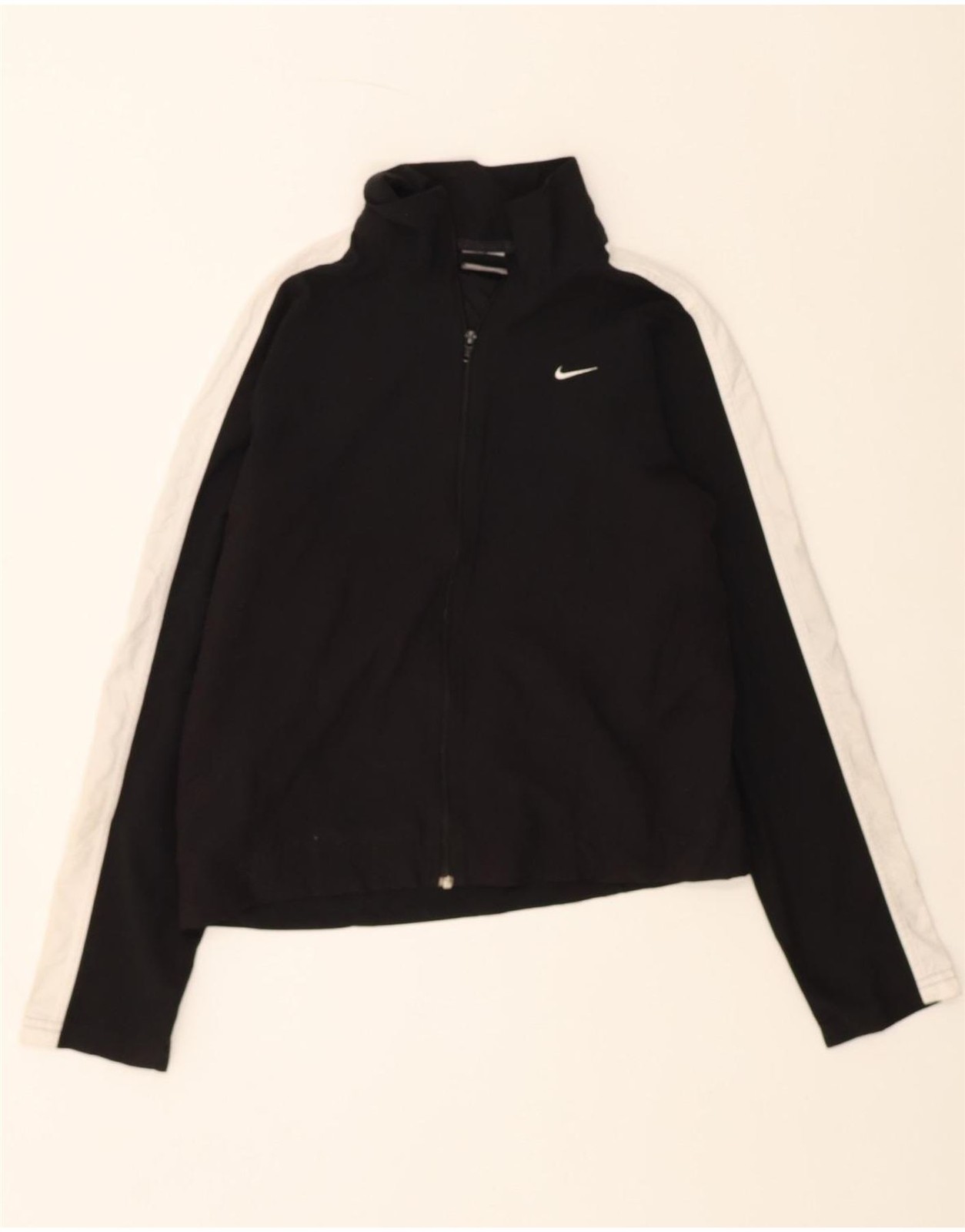 SACAI X NIKE NIKE giacca tuta donna top UK 0 2 XS nero colorblock sport DB44