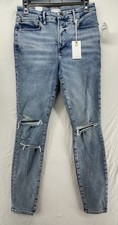 NEW Good American Good Legs Denim Jeans SIZE 12/31 Distressed Skinny