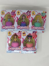 Set of 5 Mini Dolls Cuppatinis Convertible Cups Jakks Precious Games NEW
