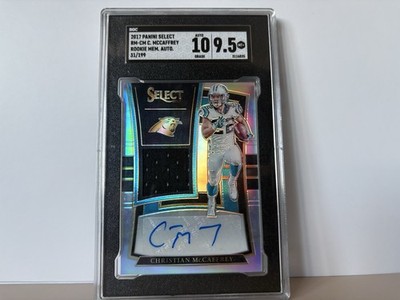 Christian McCaffrey /199 - 2017 Panini Select #RM-CM - Rookie Patch Auto