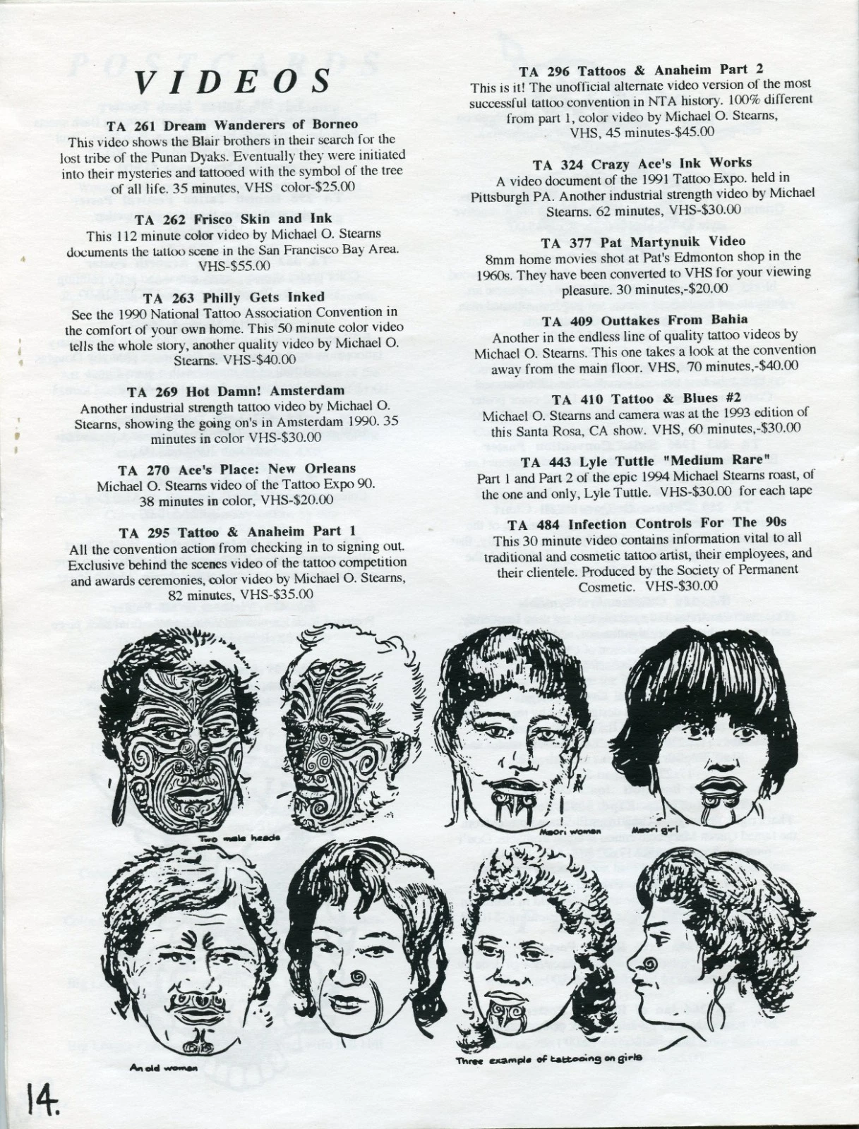 vintage original chicago tatts ralph johnstone tattoo flash archive catalog 20pg image 5