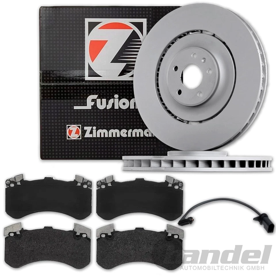 Zimmermann BREMSSCHEIBEN 400mm + BELÄGE VORNE passend für AUDI A6 A7 C7 4G A8 D4