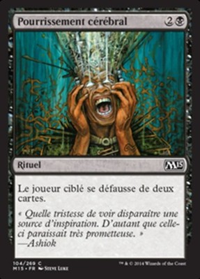 Magic MTG TCG Core Set 2015 Mind Rot 104/269 French