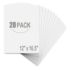 20 Pack White Foam Board 12" x 16.5", 3/16" Thickness Foam Core Baking Board ...