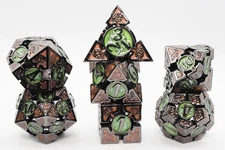 Oculus: Mesmerizing Metal RPG Dice Set - Foam Brain 
