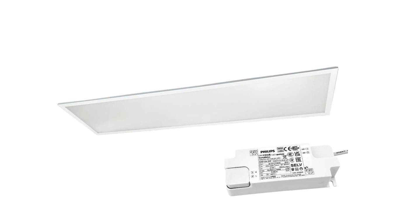 Panel Podtynkowy LED 120x30 Almach 160 lm/W 32W 4000K Philips Driver