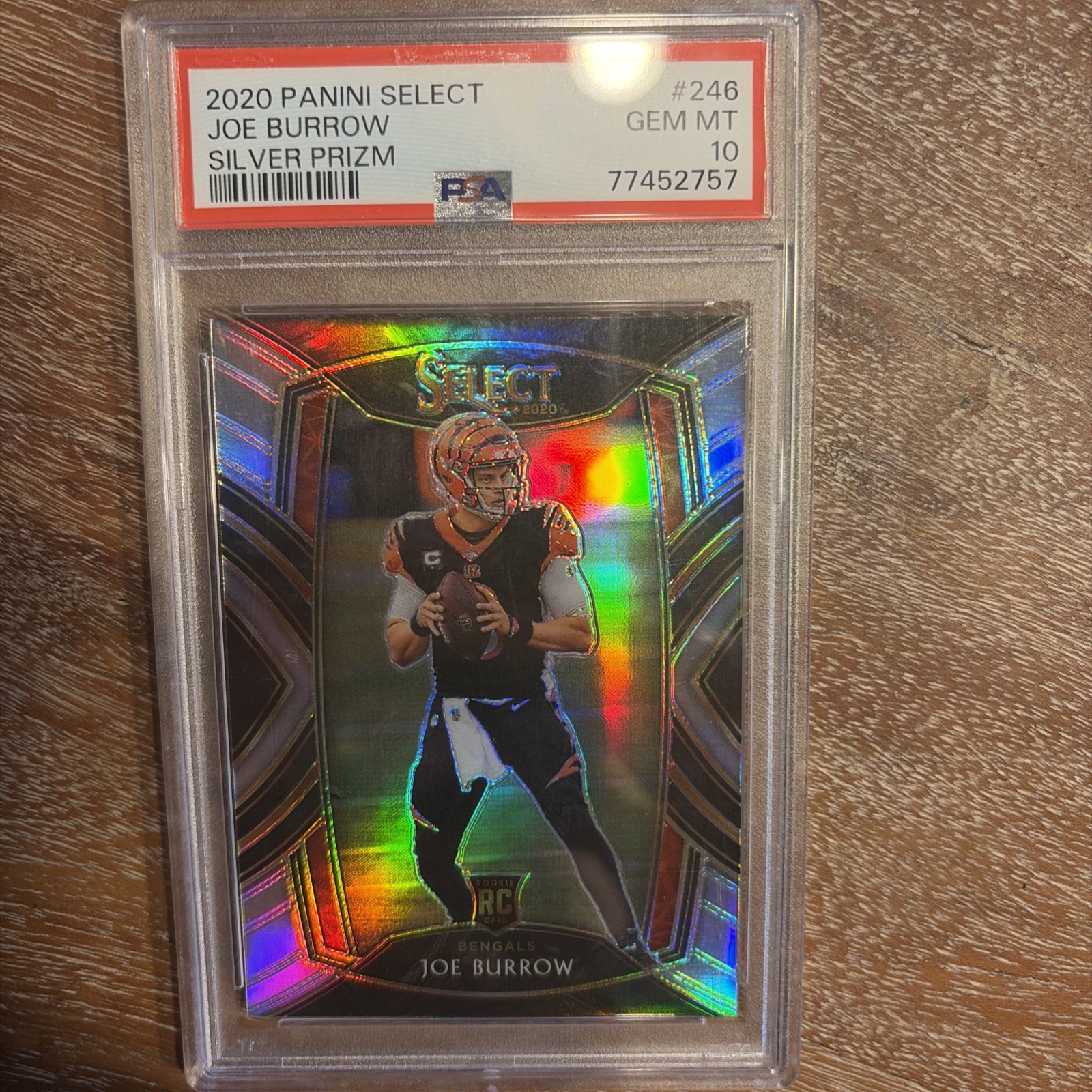 Joe Burrow Panini Select #246 Silver