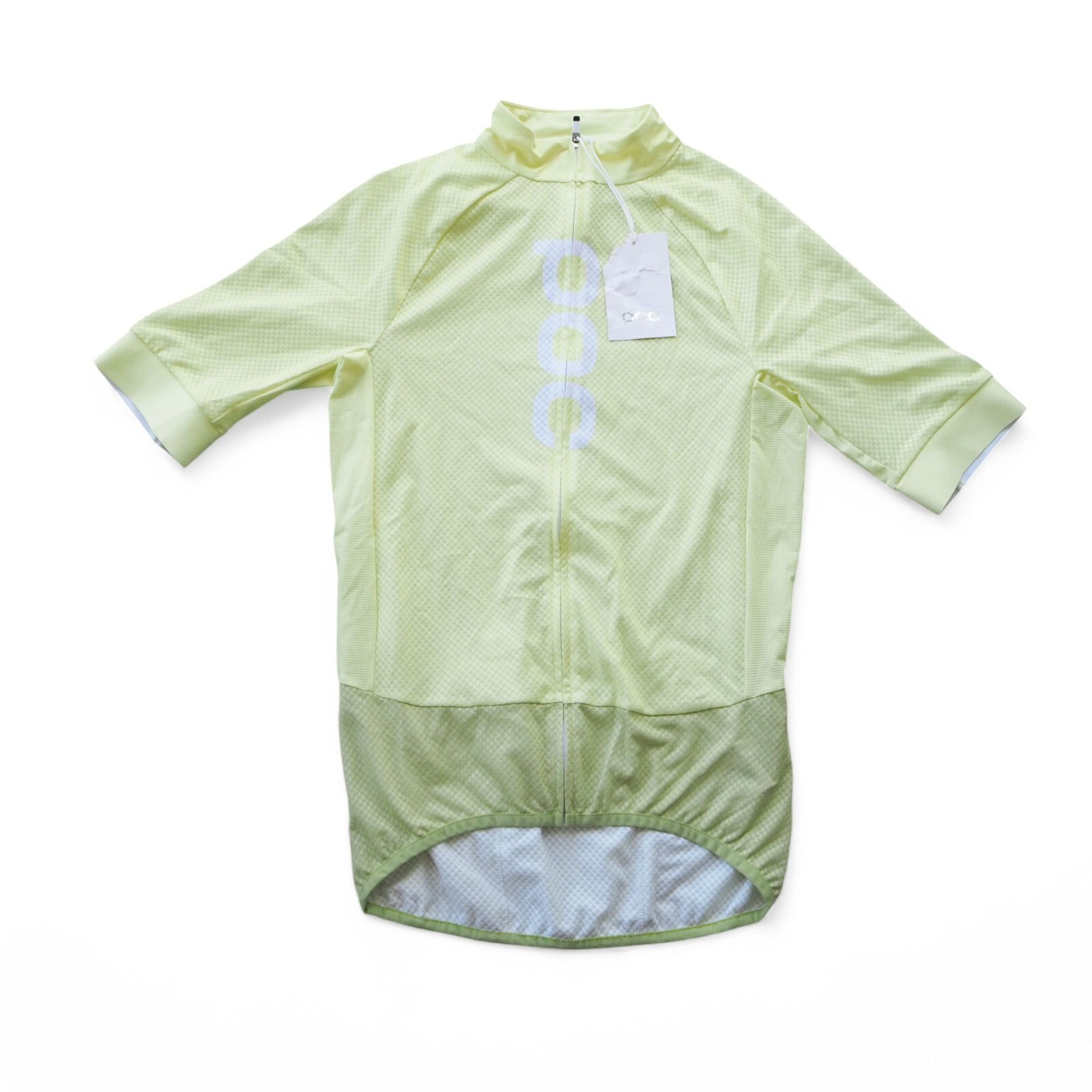 Camiseta deportiva de ciclismo POC Essential con logotipo de carretera 'Lemon Calcite' para hombre XS