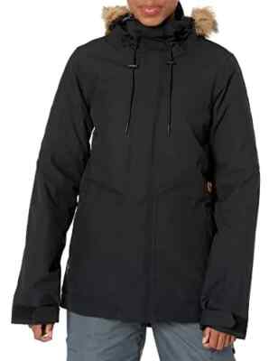 Volcom V3310 Womens Black Snow Shadow Insulated Jacket Size XL