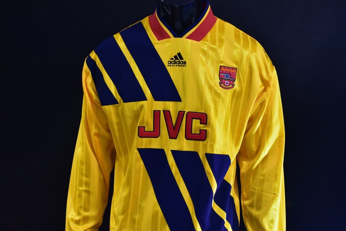 GUNNERS 1992-94 adidas Arsenal Away Long Shirt REMAKE 2021 SIZE