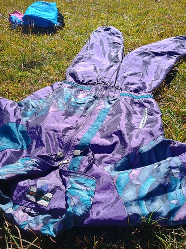 VTG 90s Colorblock Purple/Blue Size Large Outbroook - Picture 7 of 9