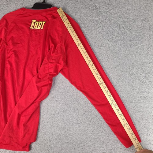 Nike Pro Combat Sachem Basketball Shirt Herren XL Rot Dri-Fit Fitted Langarm - Bild 15 von 15