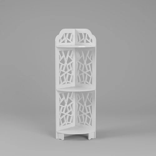3 Tier Corner Shower Shelf Waterproof for Bathroom Storage White