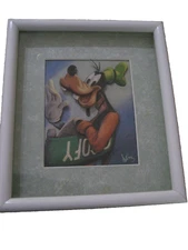 SALOMES 3-D ART & FRAME DISNEY GOOFY/DIRECTOR CHAIR