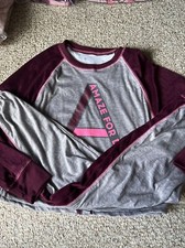 Justice Girls PJ Set Size 14 Plus Initial  A  Amaze For Daze 