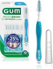 GUM Proxabrush GoBetweens Wide Interdental Brushes Soft Dental  10 Count Pack 4