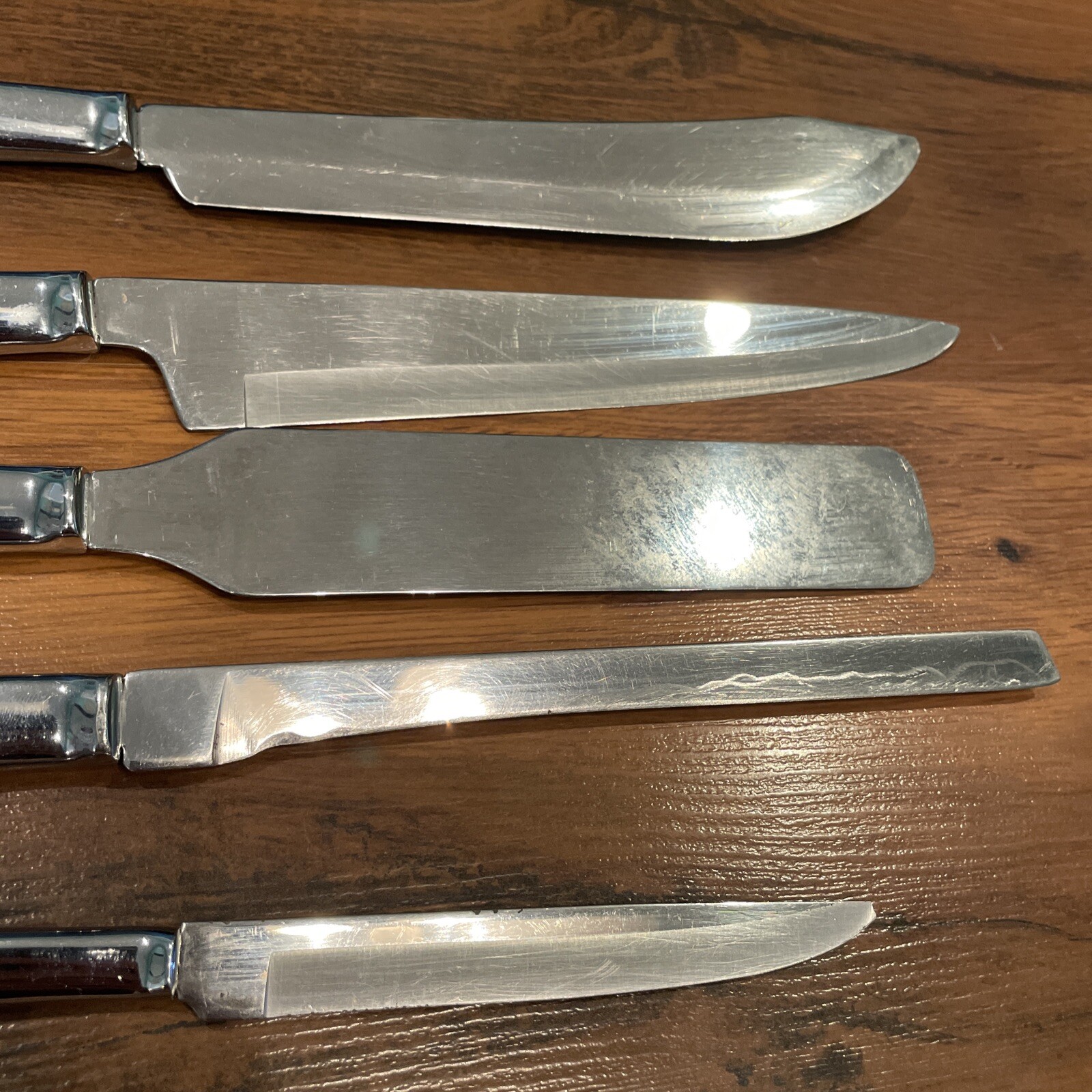 SALADMASTER 5 Pc Kitchen Knife Set 402 403 405 406 408 Made In USA Lot