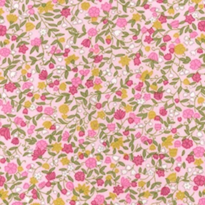 ROSE AND HUBBLE FABRIC 100% cotton quality craft fabric by the metre fat quarter floral ditsy pink tiny