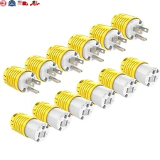 RVGUARD Extension Cord Ends Male and Female Plug, 15 Amp 125 Volt Heavy Duty