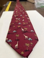 Grant Thomas Imported Silk Tie made in USA 57"x4" Necktie novelty tie
