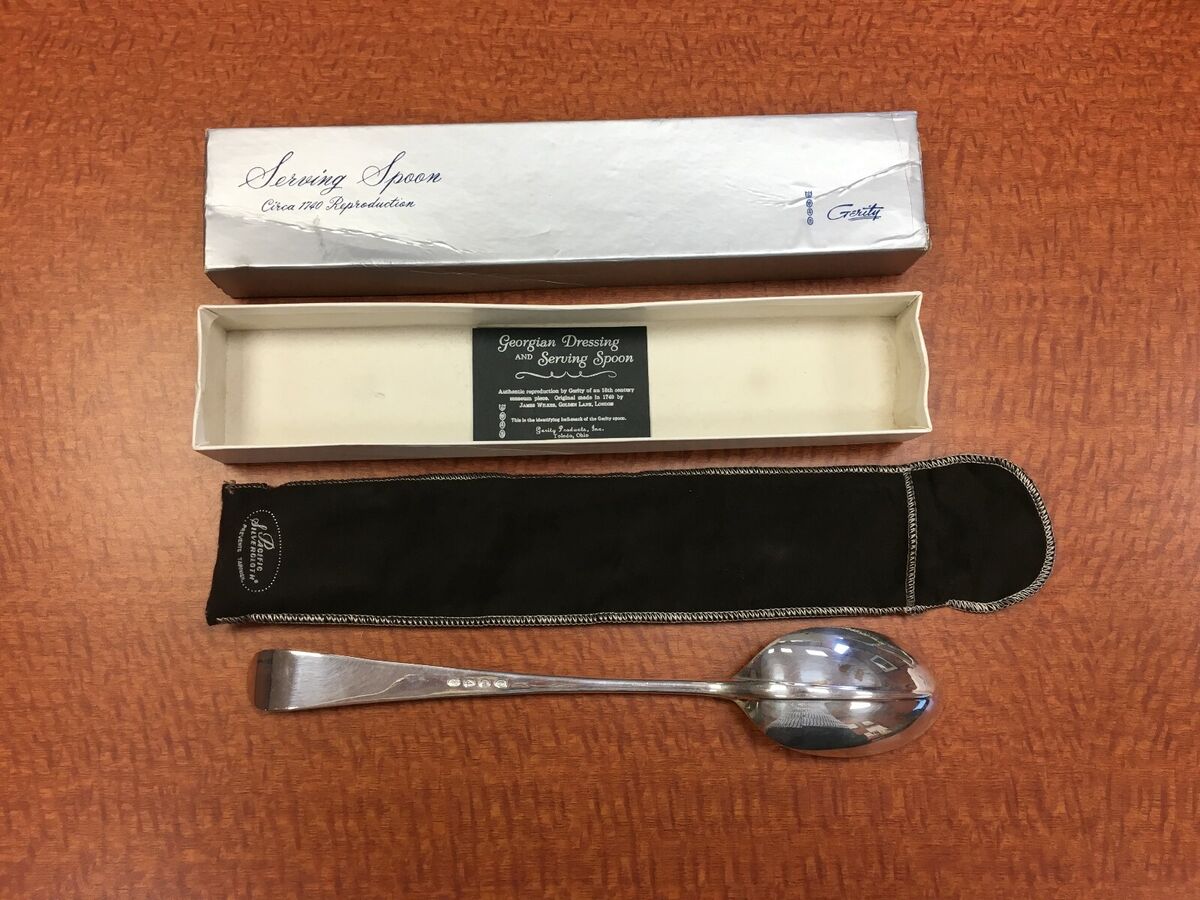 Long Handled Serving Spoon Circa 1740 Gerity Georgian Long Handled Serving Spoon Circa 1740 Gerity Georgian