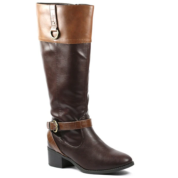Knee high boots no zipper cheap