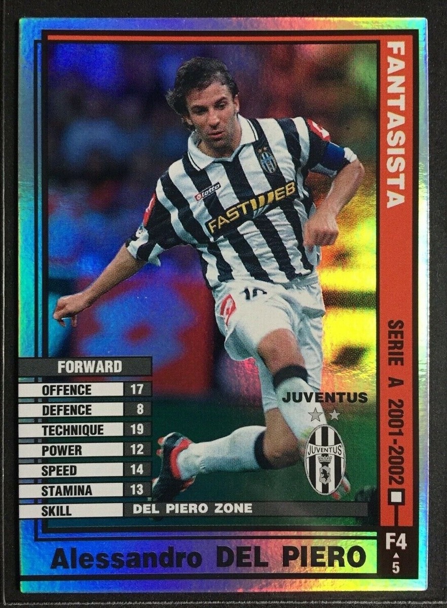 2001-02 Panini WCCF Fantasista F4 Alesssandro Del Piero Juventus