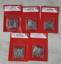 400 Christmas Silver Ornament Hooks Tree Hangers SMALL Metal NEW LOT SET 5 PACKS