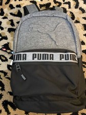 Puma 18.5" Mixed-Tape Backpack - Black/Gray - NEW with TAGS 