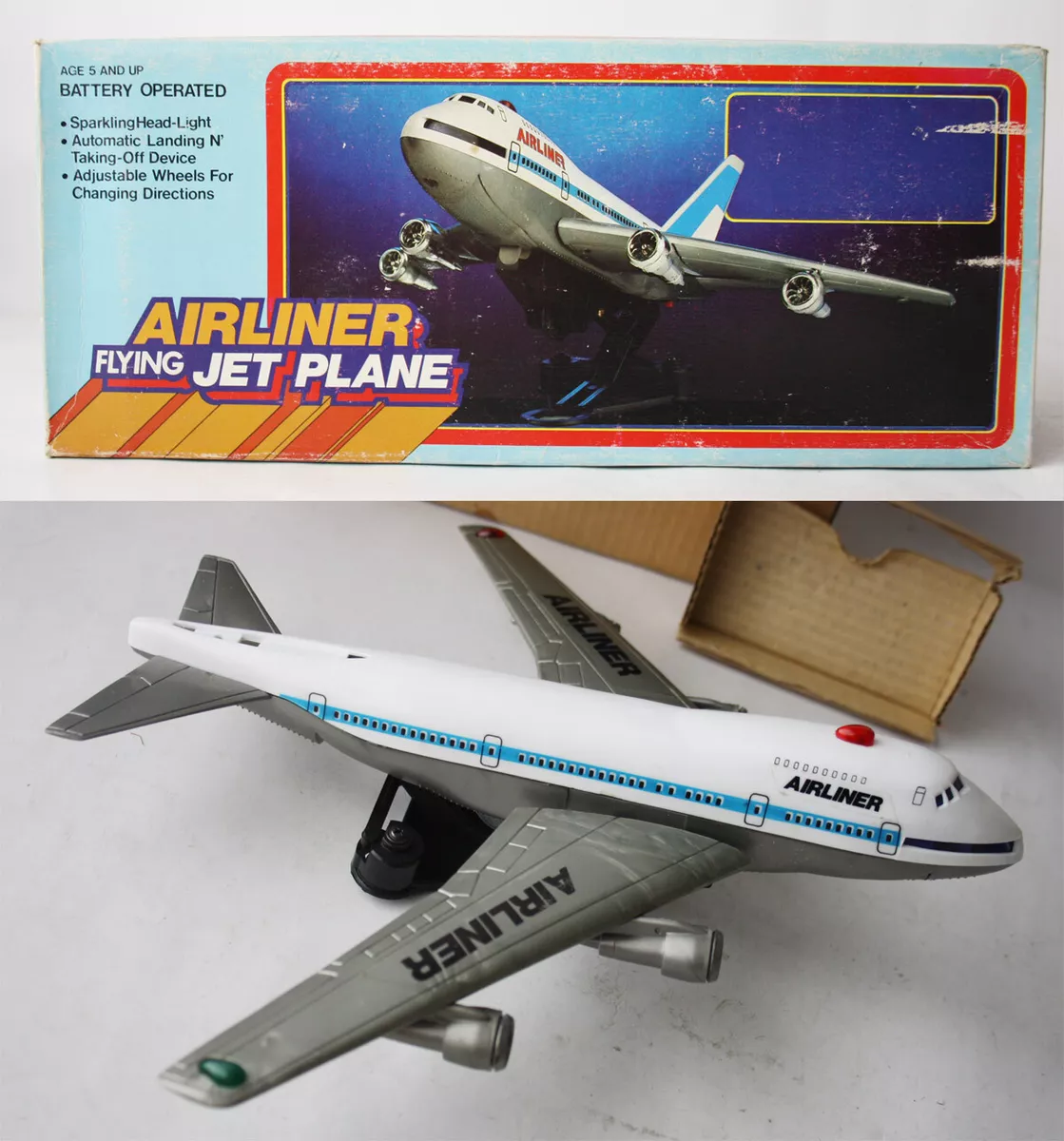 RARE VINTAGE 1982 AIRLINER BOEING 747 B747 JET PLANE ENCORE TOYS