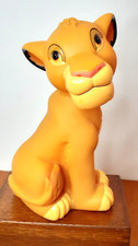 DISNEY'S The Lion King "Young Simba Bank" 1994, 7.5" Tall with Plug intact