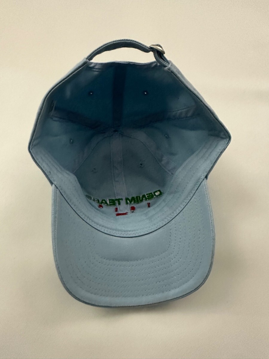 Denim Tears 1619 Logo Embroidered Graphic Blue Baseball Cap Denim Tears 1619 Logo Embroidered Graphic Blue Baseball Cap