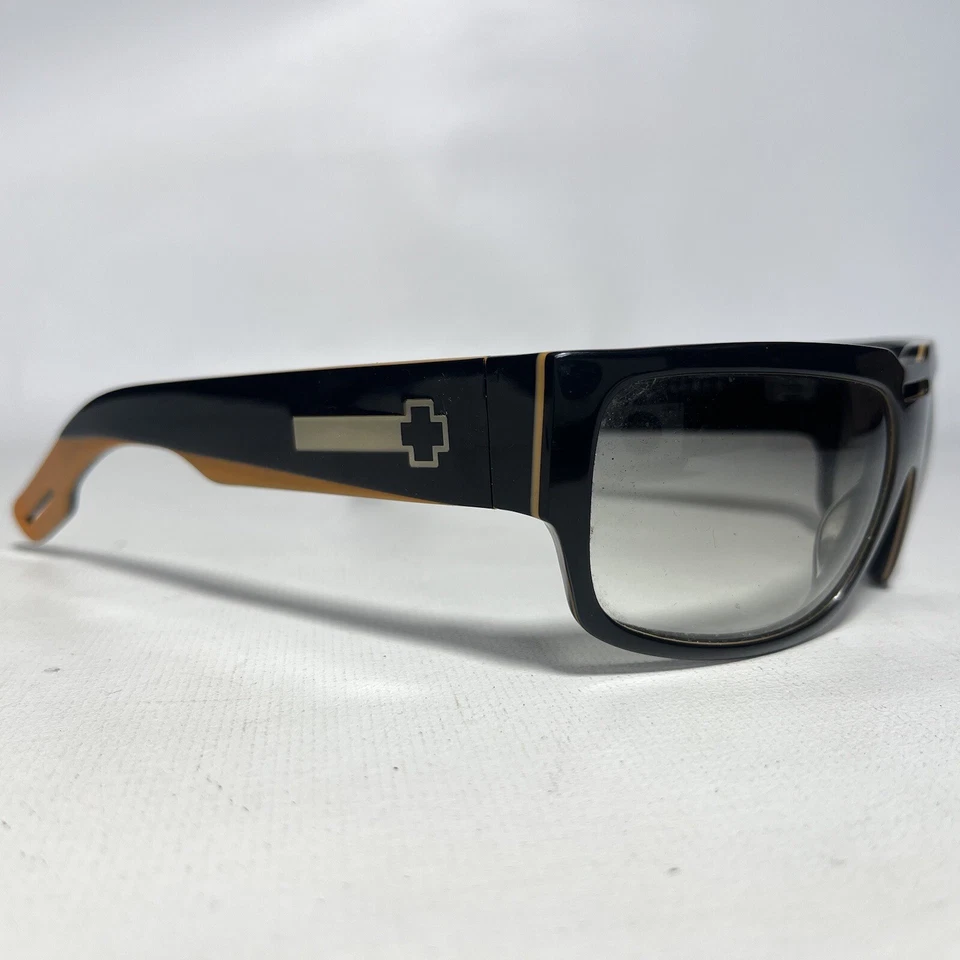 Gafas de sol Spy Optic Hauser marcos negros lentes grises hechas a mano en Japón 22-60 136 Foto 2 de 4