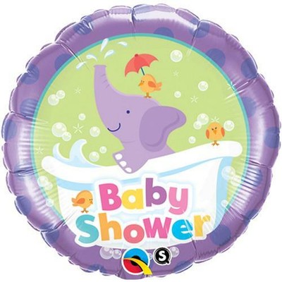Bebe Douche Elephant Qualatex 45 7cm Suprafeuille Ballon Ebay