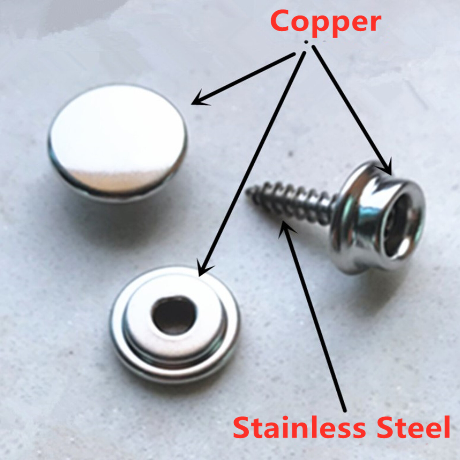 62pcs Stainless Steel Canvas to Screw Press Stud Snap Kit Boat Cover (20sets) AU eBay