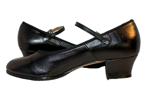BLOCH Techno Tap Dance Shoes Black Leather Mary Jane Size 9 UK6 / US8 / EU39 - Picture 9 of 18