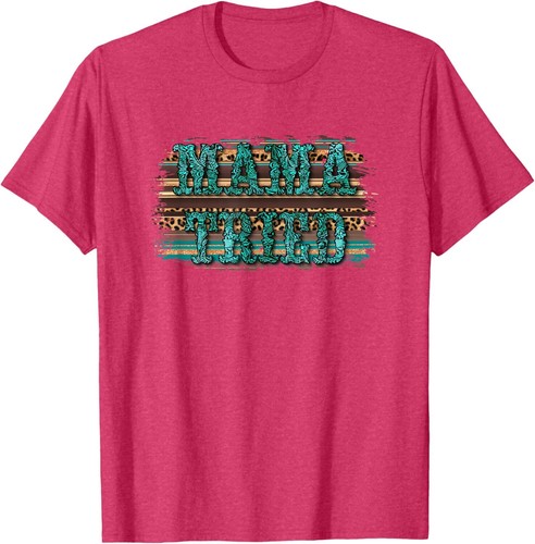 Turquoise Mama Tried Country Southern Rodeo Cowgirl Western T-Shirt Hoodie - Picture 12 of 18